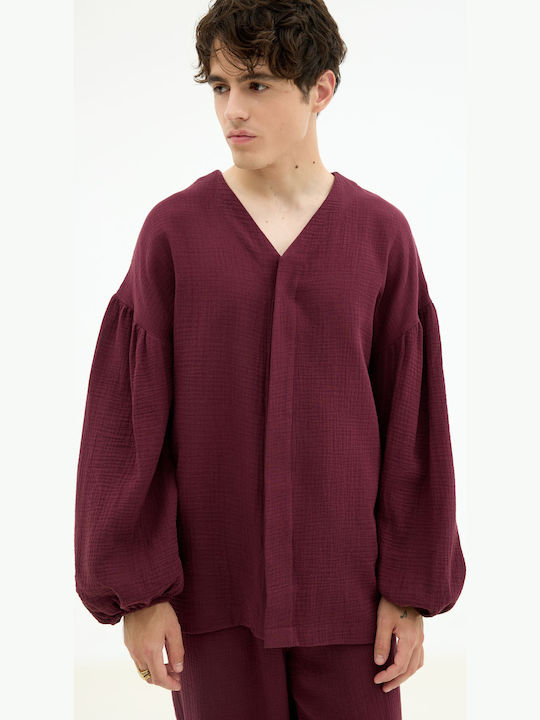 Burgundy Blouse