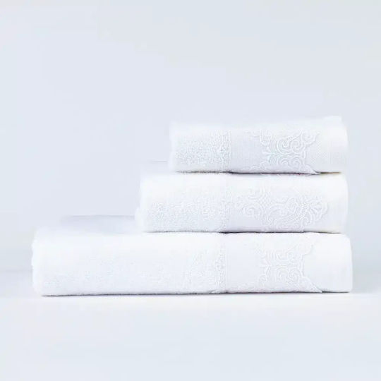 Borea Borea Badetuch-Set 3 Stück Weiß