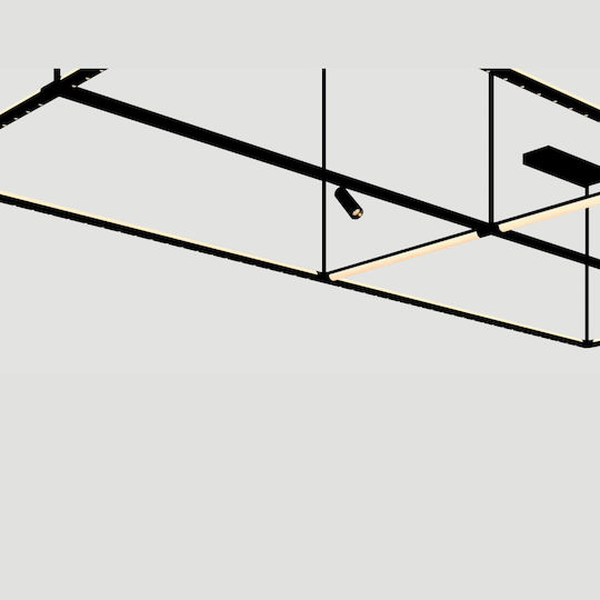 Zambelis Lights Commercial Linear LED Ceiling Light 12W Dimmable
