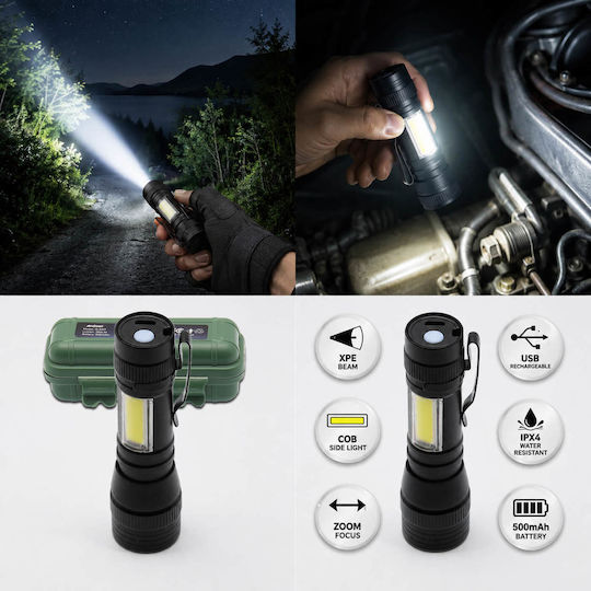 Andowl LED Flash Light IPX4 With Maximum Brightness 600lm