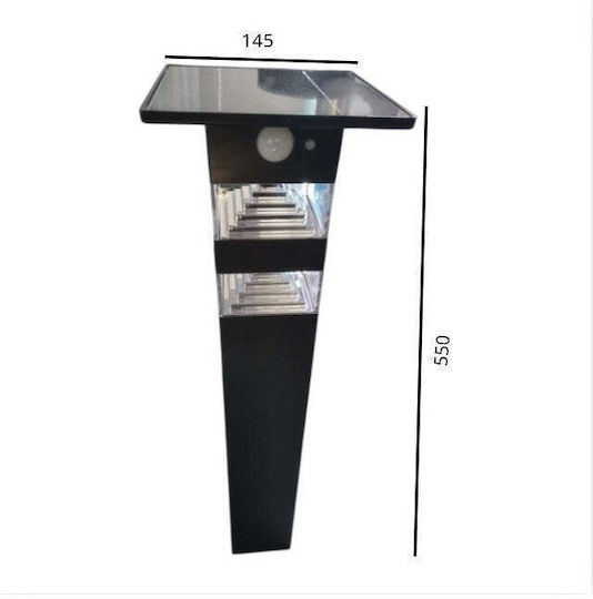 Solar Floor Light Column 2.5W with Motion Sensor and Photocell IP65 14.5x55cm