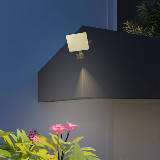 Calex Waterproof LED Flood Light 24W Warm White 3000K with Motion Sensor and Remote Control IP65