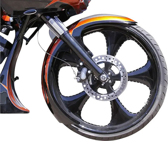 Paul Yaffe Bagger Nation Front Fender Dei21-13e-b Harley Davidson Flhrci 1450 Efi 02-06 Harley Davidson Flhtcui 1450 Efi 03-06 Silver