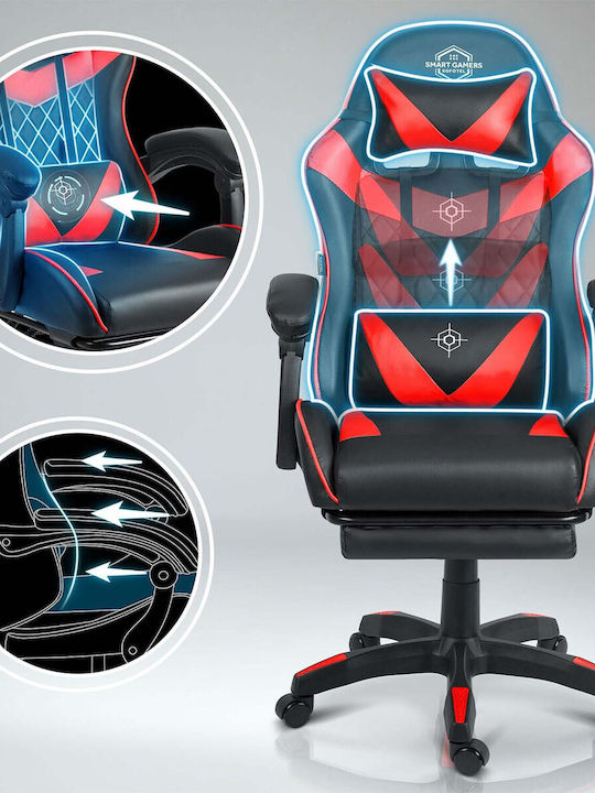 Sofotel Draknor Ii Καρέκλα Gaming Δερματίνης με Υποπόδιο Μαύρη