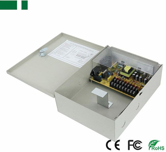 Anga CP1209-10A-9-B Power Box for CCTV Systems 9 Outputs 552-026