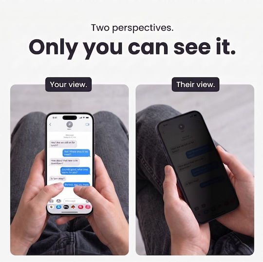 Tech-Protect Spy+ Privacy Закалено стъкло 2бр (iPhone 18 Pro Max)