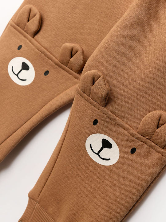 Kids Sweatpants Set Ecru