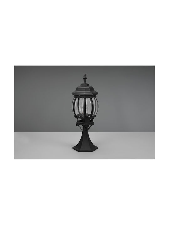 Trio Lighting Outdoor Floor Lamp Lantern for Exterior Space 60W IP44 for E27 Socket Black