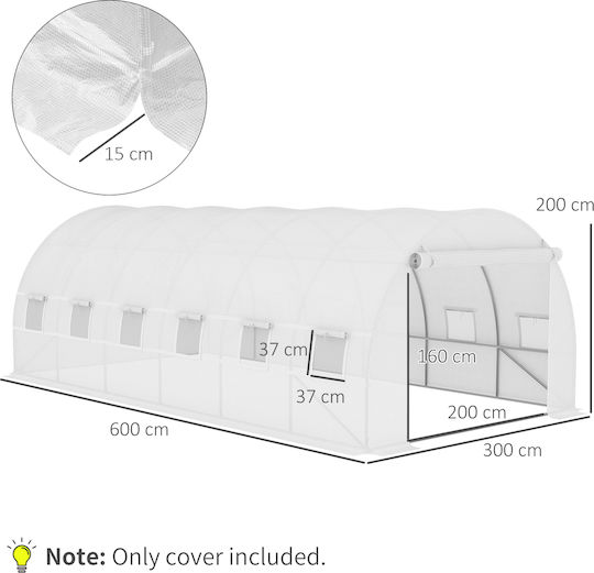 845-382WT Κάλυμμα Θερμοκηπίου 6x3x2m