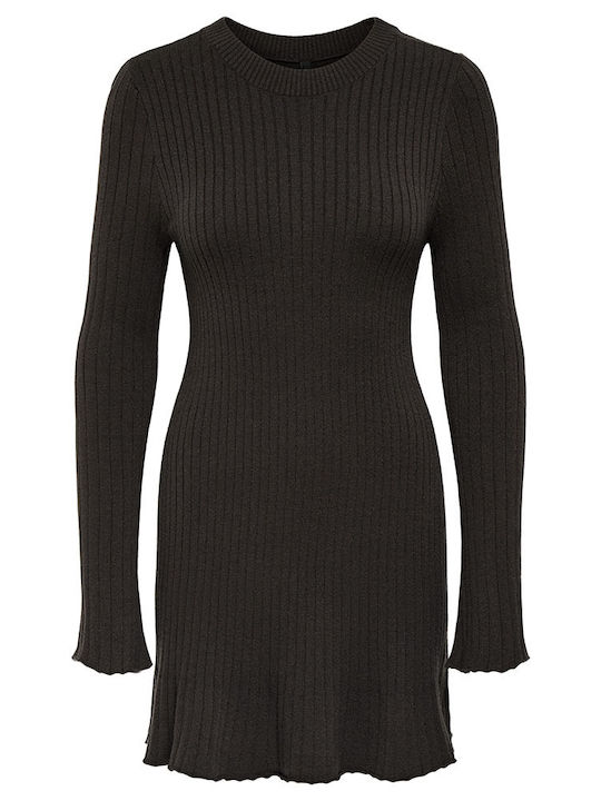 Mini Damenkleid Dunkelbraun
