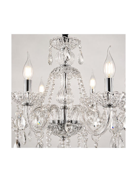Artekko Candelabru Ø60cm Cu Cristale Transparent 023-3016