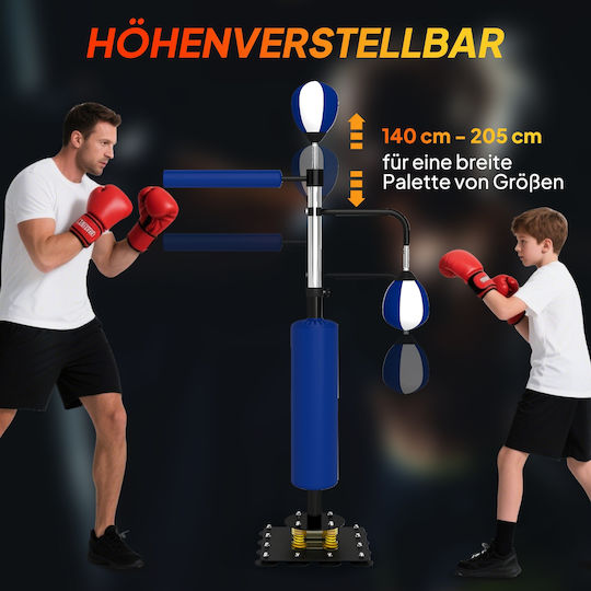 Sportnow Synthetic Punching Bag Pears With Height 107cm Blue
