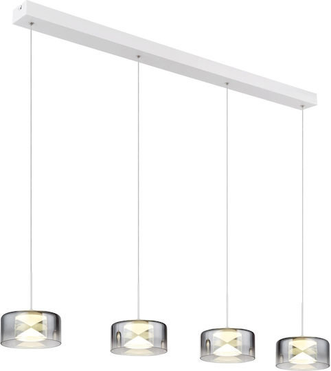 Globo Lighting Висящо Таванно Осветително Тяло Бяло 105x15x150см Globo Lighting Висящо Таванно Осветително Тяло Бяло 105x15x150см
