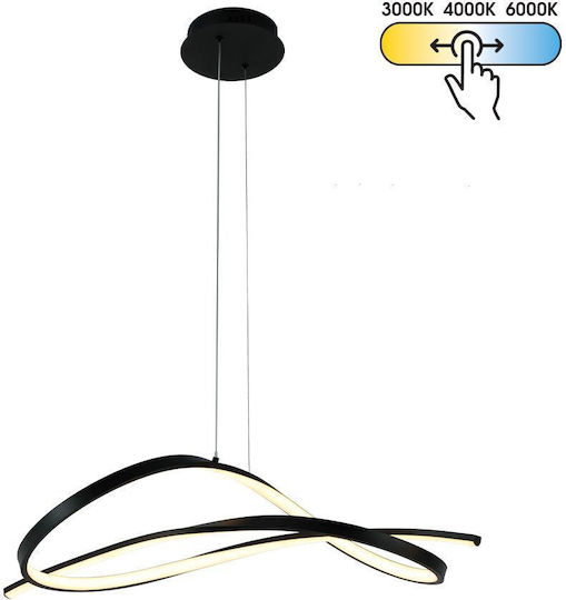 Vivalux Black LED Pendant Light with Adjustable White Light 62x31x120cm Vivalux Black LED Pendant Light with Adjustable White Light 62x31x120cm