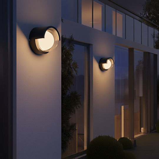 kelvo Nexa Wall-Mounted Outdoor Lantern LED IP65 6W with Warm White Light 11x9x11cm