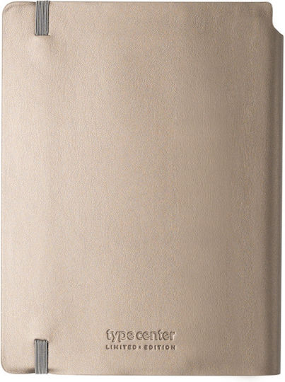 Type Center Weekly Agenda A5 2027 Silver Leather 14x20.5cm (with Personalization)