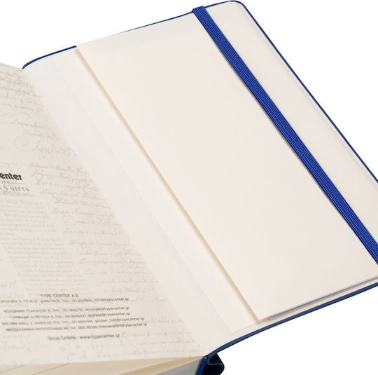 Type Center Ημερήσια Ατζέντα A5 2027 Μπλε Δερμάτινη 14x20.5εκ. (με Προσωποποίηση)