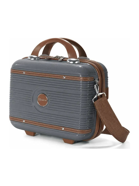 Benzi Hard Gray Travel Suitcases Set 2pcs