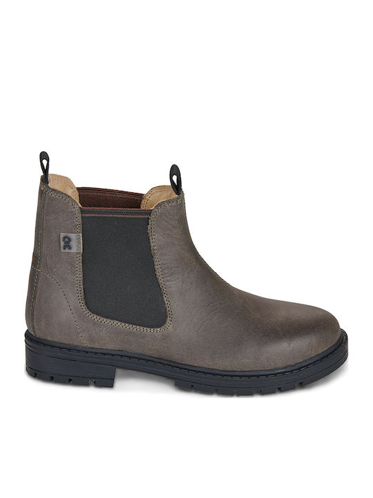 Kids Grey Ankle Boots
