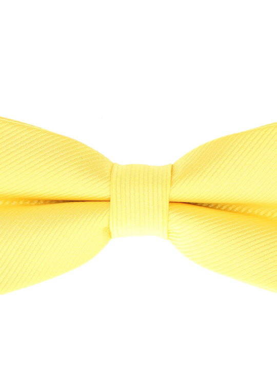 Papion Pentru Copii ButicCochet 9x5 Cm Model Liniar Galben Papc245