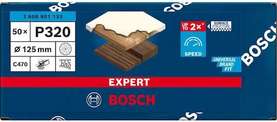 Bosch Expert C470 Hartie Abrazivă K320 Set 50 Bucăți
