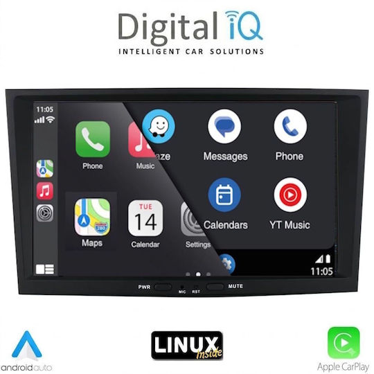 Digital IQ Автомобилна Аудио Система За Opel Corsa / Meriva / Tigra / Vectra 2003-2014 (Bluetooth/USB/Wi-Fi/GPS) С Touch Screen 8"