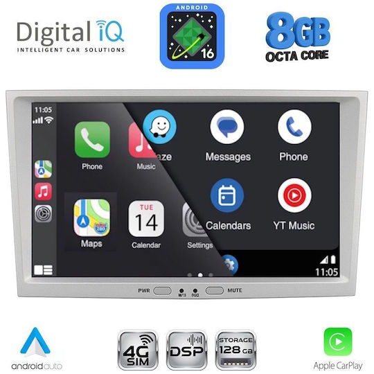 Digital Iq Blm 518sl_cpa 8" Мултимедийна Система За Автомобил Opel Всички Модели 2004-2014 Сребрист