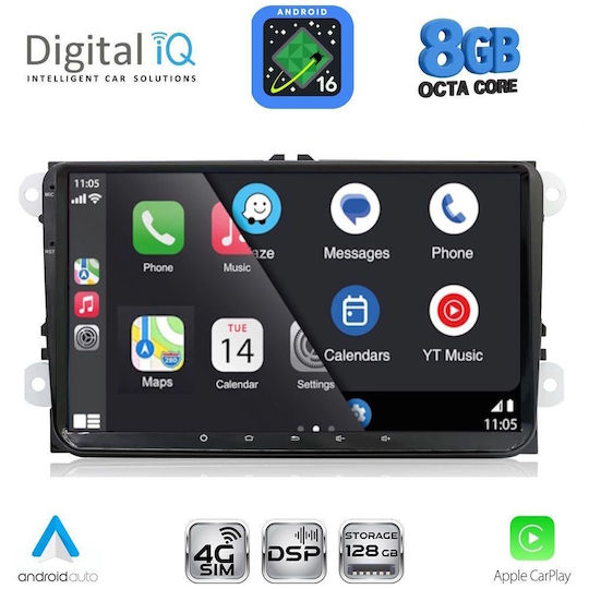 Digital Iq Blm 580_cpa 9" Мултимедиен Дек Фабричен VW – Skoda – Seat Group Модел 2004-2018