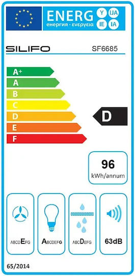 Silifo Freier Abzugshaube 90cm Schwarze