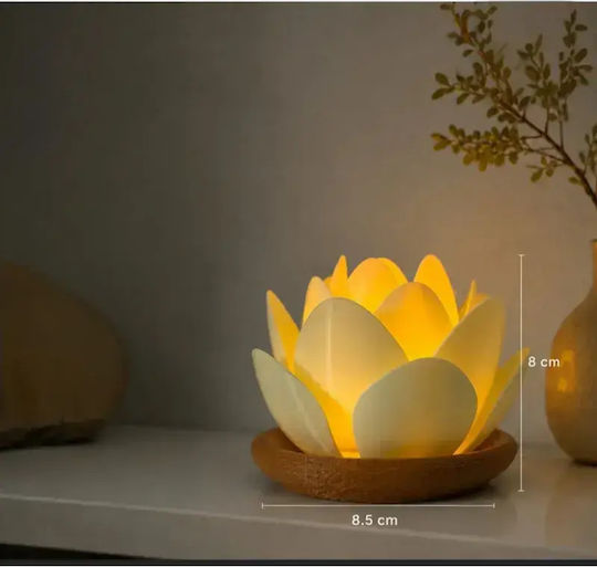 SteweHome Dekorative Tischlampe Warmes Weiß Blume SteweHome Dekorative Tischlampe Warmes Weiß Blume