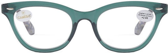 Cammello Cammello Damen Lesebrille +3.00 Grüne Farbe