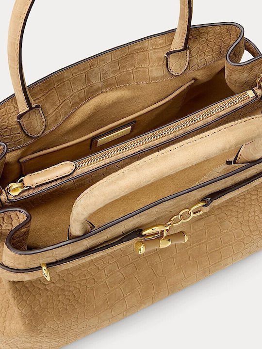 Lauren Leather Women's Crossbody / Handbag Tabac Brown