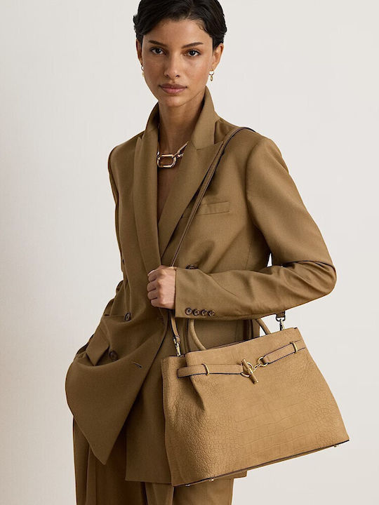 Lauren Leather Women's Crossbody / Handbag Tabac Brown