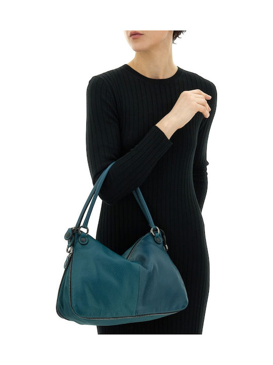 G14 Edgy Size Leather Women's Shoulder / Crossbody Bag Green