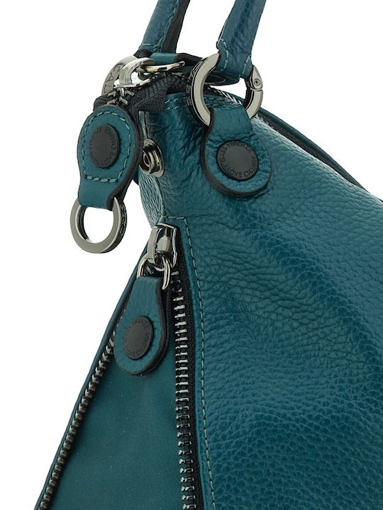 G14 Edgy Size Leather Women's Shoulder / Crossbody Bag Green