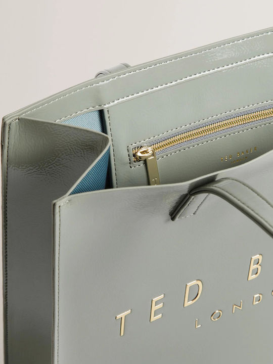 Large Icon Tote-Tasche für Damen Grau