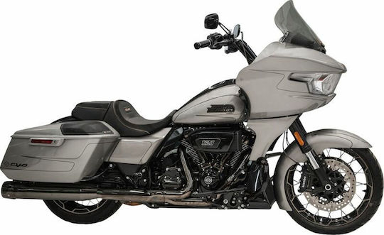 Klock Werks Мотоциклетна Желатина Carbon Flare Kww-01-0704-t Harley Davidson Fltrxstse 1977 Abs 24 Сив