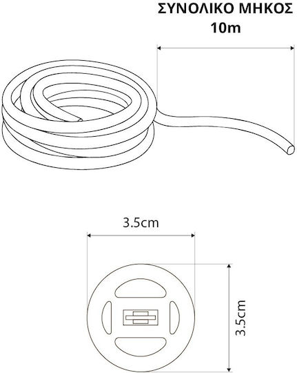 kelvo Wasserfester LED-Streifen 24V RGBWW Neon-Flex Licht