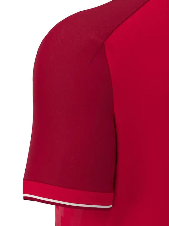 Echoes Polo Herrenblusen Rot/Weiß