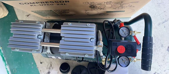 Ehome Single-Phase Air Compressor with Power 1hp and Air Chamber 24lt