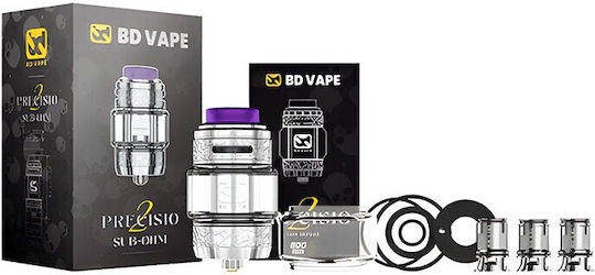 BD Vape Ατμοποιητής Ηλεκτρονικού Τσιγάρου 7.5ml Ασημί at-3314