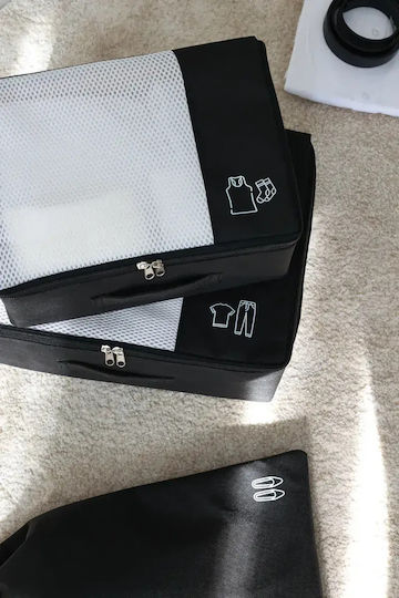 SteweHome Organizer Case Black 3 Pieces