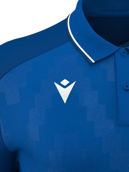 Echoes Polo Herrenblusen Royal Blau/Weiß
