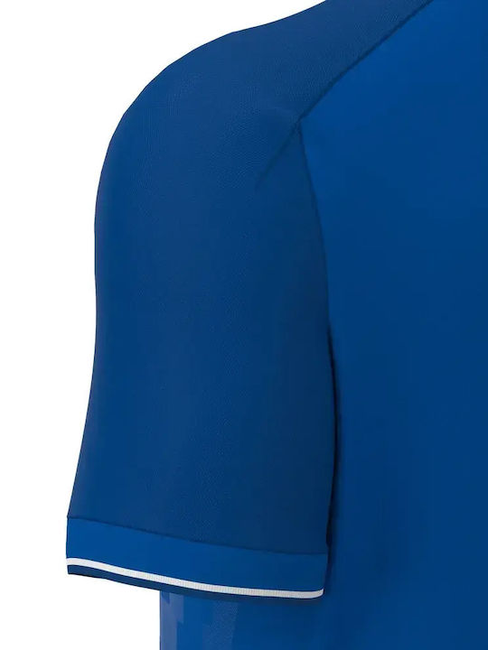 Echoes Polo Herrenblusen Royal Blau/Weiß