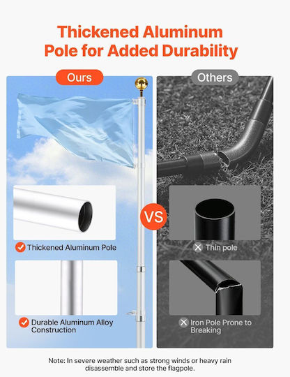 Flag Pole with a Stake