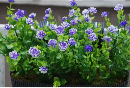 SteweHome Dekorative künstliche Blumen Topfpflanze Anhängung Geländer Balkon Simsir Anthrazit