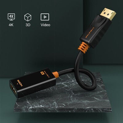 Cabletime CT-AV586-01G4K Конвертор DisplayPort мъжки към HDMI женски