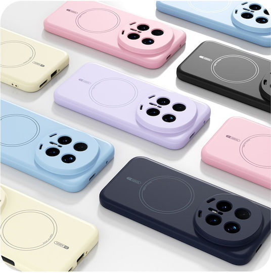 Abeel Honor Magic8 Lite/x9d 5g/honor X70 5g Калъф Thin Circle Magsafe Силикон Син