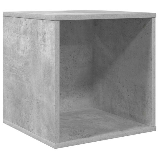 Vidaxl Кутия за Албуми за Винили в Сив Цвят Бетон 37 x 36,5 x 38 См