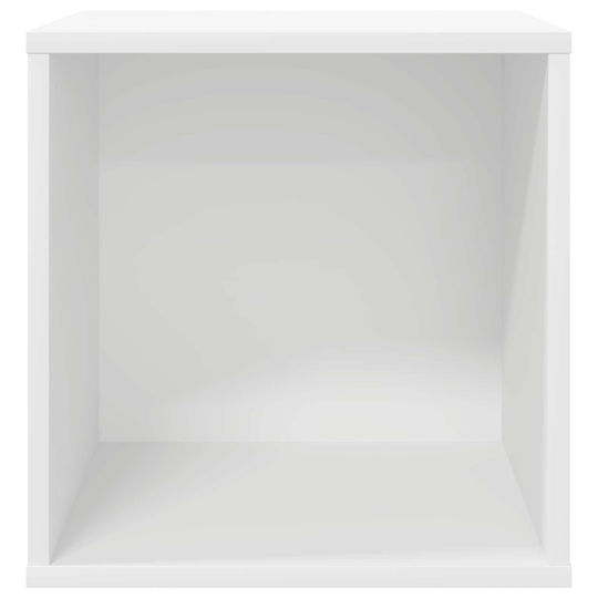 vidaXL Vinyl Record Album Box 2 pcs White 37 x 36.5 x 38 cm